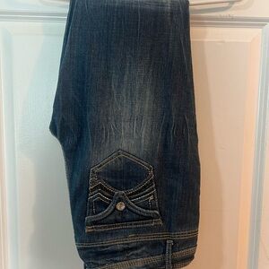 Y2k bebe Dark Blue Boot Cut Jeans